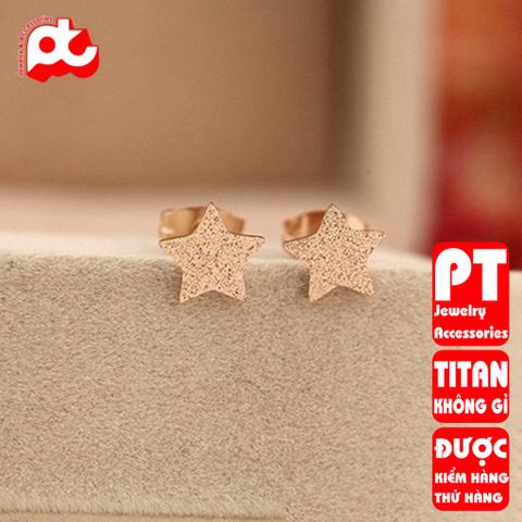 Bông tai nữ titan cao cấp thời trang PT Jewelry & Accessories không đen giá rẻ PTBTNT15 400398