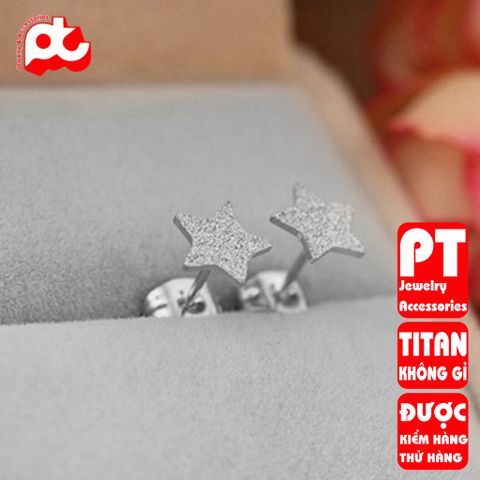 Bông tai nữ titan cao cấp thời trang PT Jewelry & Accessories không đen giá rẻ PTBTNT15 400398