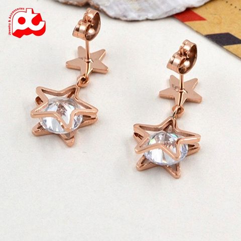 Bông tai nữ titan cao cấp thời trang PT Jewelry & Accessories không đen giá rẻ PTBTNT16 400401