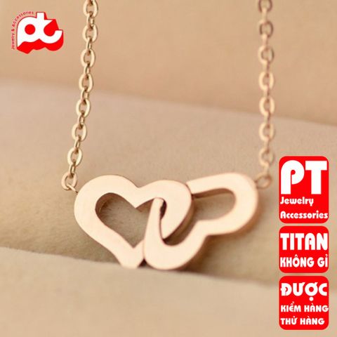 Dây chuyền nữ titan cao cấp thời trang trangsucpt không đen giá rẻ PTDCNT113 400404