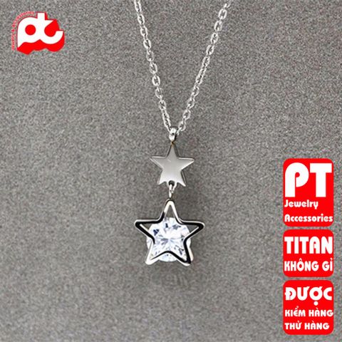 Dây chuyền nữ titan cao cấp thời trang trangsucpt không đen giá rẻ PTDCNT131 400408