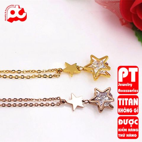 Dây chuyền nữ titan cao cấp thời trang trangsucpt không đen giá rẻ PTDCNT131 400408