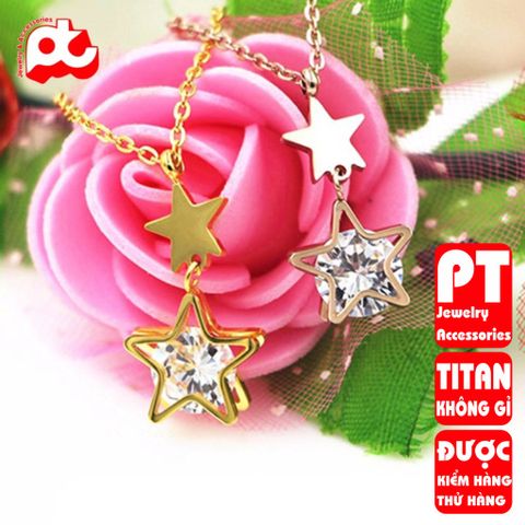 Dây chuyền nữ titan cao cấp thời trang trangsucpt không đen giá rẻ PTDCNT131 400408