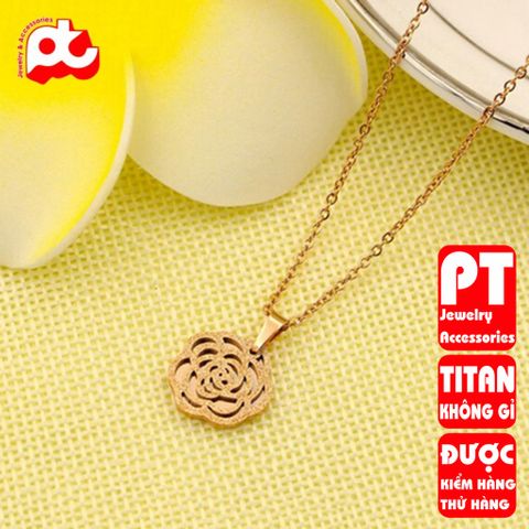Dây chuyền nữ titan cao cấp thời trang trangsucpt không đen giá rẻ PTDCNT102 400413