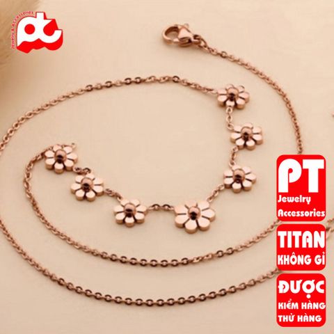 Dây chuyền nữ titan cao cấp thời trang trangsucpt không đen giá rẻ PTDCNT90 400415