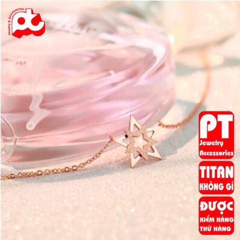 Dây chuyền nữ titan cao cấp thời trang PT Jewelry & Accessories không đen giá rẻ PTDCNT110 400416