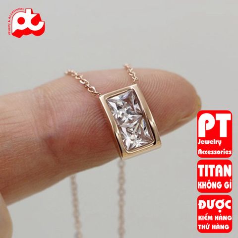 Dây chuyền nữ titan cao cấp thời trang PT Jewelry & Accessories không đen giá rẻ PTDCNT136 400428