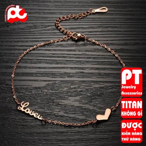 Lắc Chân Nữ Titan Cao Cấp - Phong Cách Thanh Lịch, Không Gỉ, Dành Cho Da Nhạy Cảm - Quà Tặng Hoàn Hảo