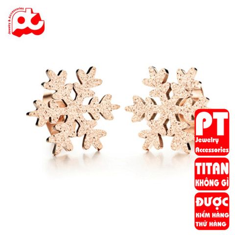 Bông tai nữ titan cao cấp thời trang PT Jewelry & Accessories không đen giá rẻ PTBTNT06 400519