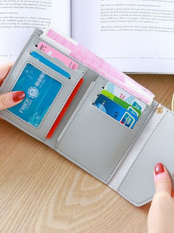 Ví Nữ Thời Trang Dáng Ngắn Ngắn Tua Rua Trái Tim PTVI101 400521