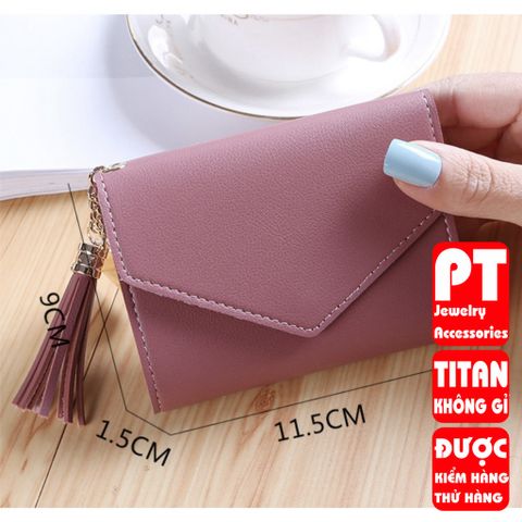 Ví bóp cầm tay da nữ mini PTVI101 400529