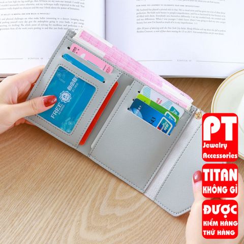 Ví bóp cầm tay da nữ mini PTVI101 400529