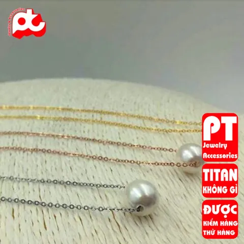 Dây chuyền nữ titan cao cấp thời trang trangsucpt không đen giá rẻ PTDCNT76 400550