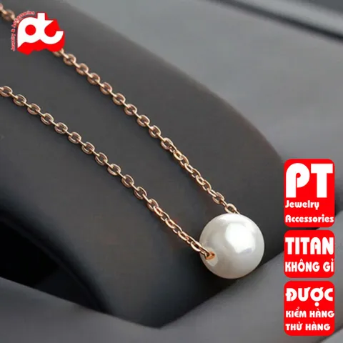 Dây chuyền nữ titan cao cấp thời trang trangsucpt không đen giá rẻ PTDCNT76 400550