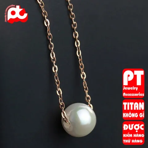 Dây chuyền nữ titan cao cấp thời trang trangsucpt không đen giá rẻ PTDCNT76 400550