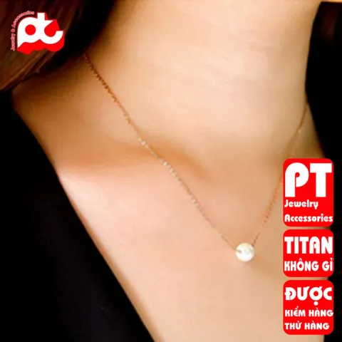 Dây chuyền nữ titan cao cấp thời trang trangsucpt không đen giá rẻ PTDCNT76 400550