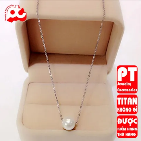Dây chuyền nữ titan cao cấp thời trang trangsucpt không đen giá rẻ PTDCNT76 400550