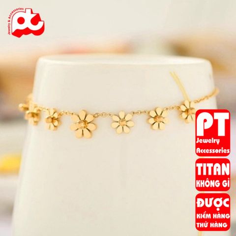 Lắc tay nữ titan cao cấp thời trang trangsucpt không đen giá rẻ PTLTNT05 400561