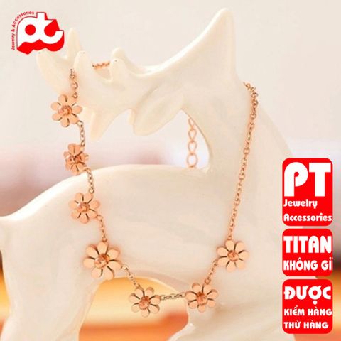Lắc tay nữ titan cao cấp thời trang trangsucpt không đen giá rẻ PTLTNT05 400561