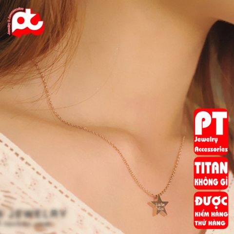 Dây chuyền nữ titan cao cấp thời trang trangsucpt không đen giá rẻ PTDCNT104 400568