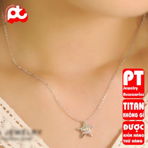 Dây chuyền nữ titan cao cấp thời trang trangsucpt không đen giá rẻ PTDCNT104 400568