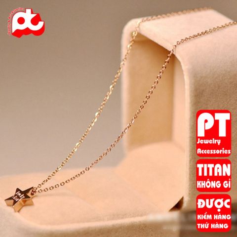 Dây chuyền nữ titan cao cấp thời trang trangsucpt không đen giá rẻ PTDCNT104 400568