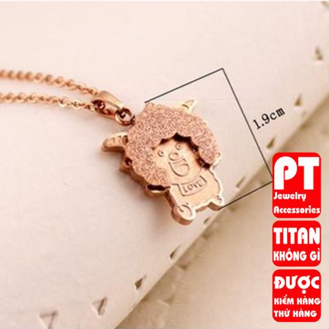 Dây chuyền nữ titan cao cấp thời trang trangsucpt không đen giá rẻ PTDCNT133 400570