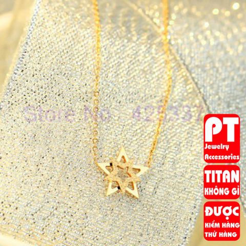 Dây chuyền titan ngôi sao cao cấp thời trang trangsucpt 400582