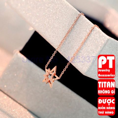 Dây chuyền titan ngôi sao cao cấp thời trang trangsucpt 400582