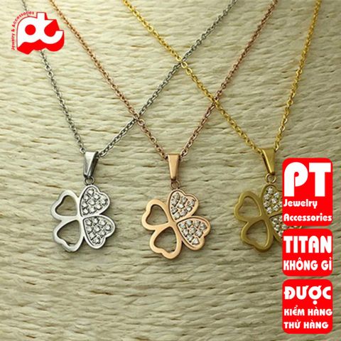 Dây chuyền nữ titan cao cấp thời trang trangsucpt không đen giá rẻ PTDCNT119 400585