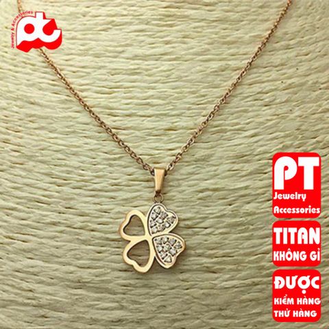 Dây chuyền nữ titan cao cấp thời trang trangsucpt không đen giá rẻ PTDCNT119 400585