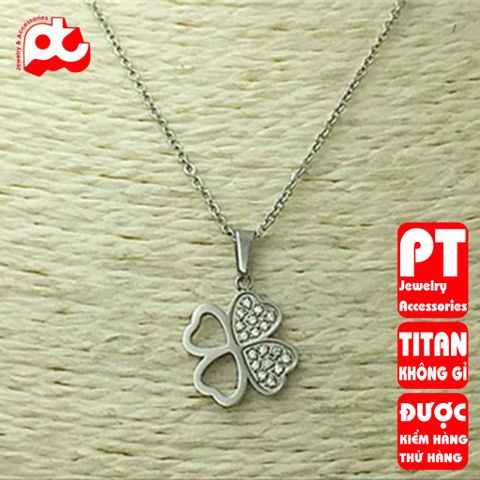 Dây chuyền nữ titan cao cấp thời trang trangsucpt không đen giá rẻ PTDCNT119 400585