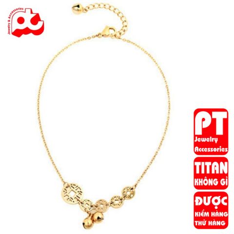 Lắc chân nữ titan cao cấp thời trang trangsucpt không đen giá rẻ PTLCNT43 400586