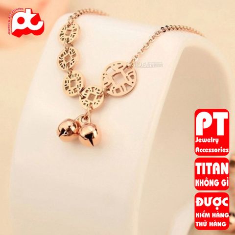 Lắc chân nữ titan cao cấp thời trang trangsucpt không đen giá rẻ PTLCNT43 400586