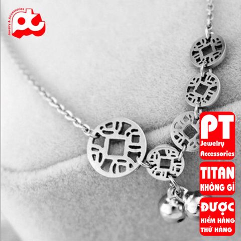 Lắc chân nữ titan cao cấp thời trang trangsucpt không đen giá rẻ PTLCNT43 400586