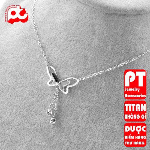 Dây chuyền nữ titan cao cấp thời trang trangsucpt không đen giá rẻ PTDCNT118 400590