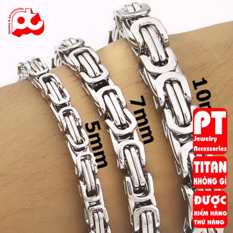 Lắc Tay Titan Nam Cao Cấp - Thiết Kế Thời Thượng, Mạnh Mẽ, Bền Bỉ, An Toàn Cho Da - Trang Sức Sang Trọng Cho Phái Mạnh