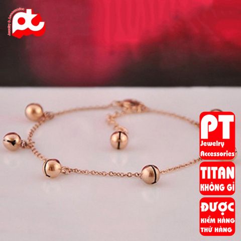 Lắc tay nữ titan cao cấp thời trang trangsucpt không đen giá rẻ PTLTNT03 400602
