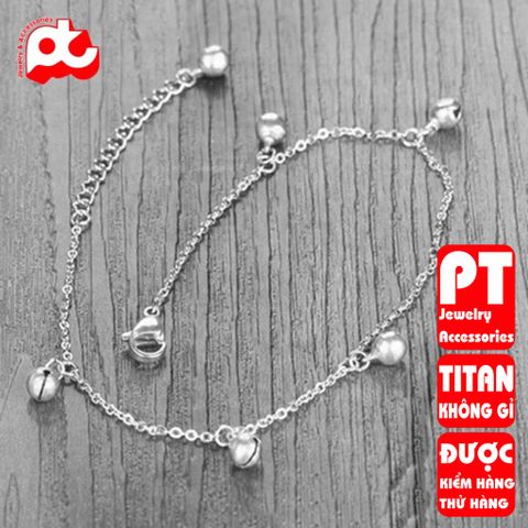 Lắc tay nữ titan cao cấp thời trang trangsucpt không đen giá rẻ PTLTNT03 400602