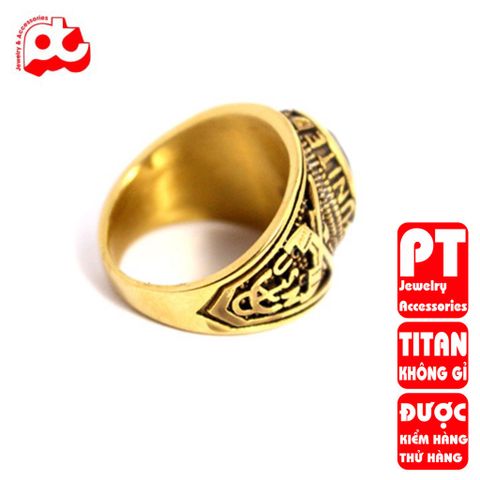 Nhẫn nam titan cao cấp thời trang inox thép không gỉ nhẫn mỹ trangsucpt đá đỏ PTNNA 221 400605