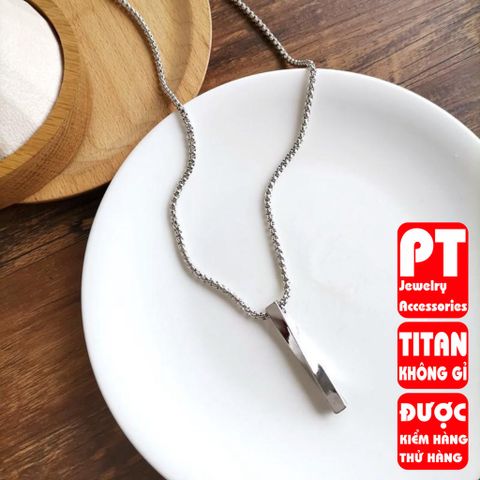 Dây chuyền nam nữ Veins Brick titan cao cấp trangsucpt thép không gỉ PTDCNA194 3T 400626