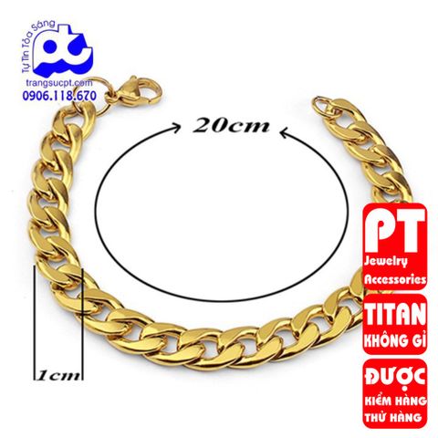 Lắc tay nam thép không gỉ 9MM cao cấp sang trọng không đen HCM V3 400657