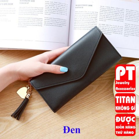 Ví nữ dài tua rua+trái tim VD69 400664