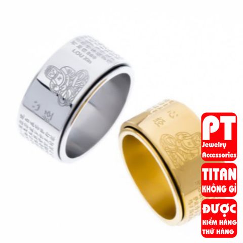 Nhẫn Bát Nhã Tâm Kinh Hình Phật PT Jewelry & Accessories 400681