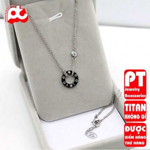 Dây chuyền nữ titan cao cấp thời trang trangsucpt không đen giá rẻ PTDCNT57 400685