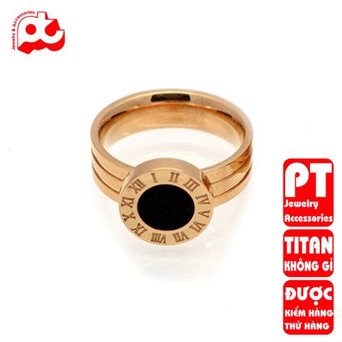 Nhẫn titan nữ cách điệu cao cấp thép không gỉ titanium trangsucpt 400688
