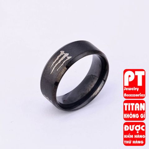 Nhẫn nam inox  nhiều màu cao cấp thời trang thép không gỉ trangsucpt chữ M 400691