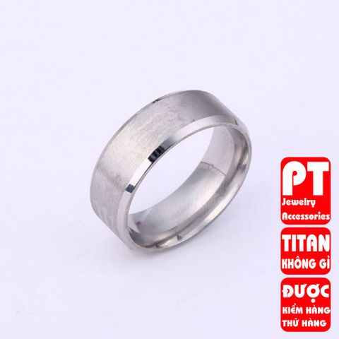 Nhẫn nam inox  nhiều màu cao cấp thời trang thép không gỉ trangsucpt chữ M 400691