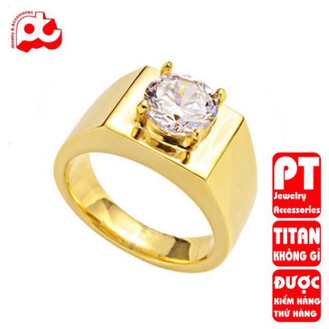Nhẫn nam inox cao cấp thời trang titan thép không gỉ bảng trơn PT Jewelry & Accessories PTNNA236 400695