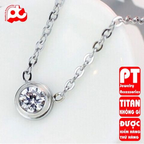 Dây chuyền nữ titan cao cấp thời trang trangsucpt không đen giá rẻ PTDCNT59 400732